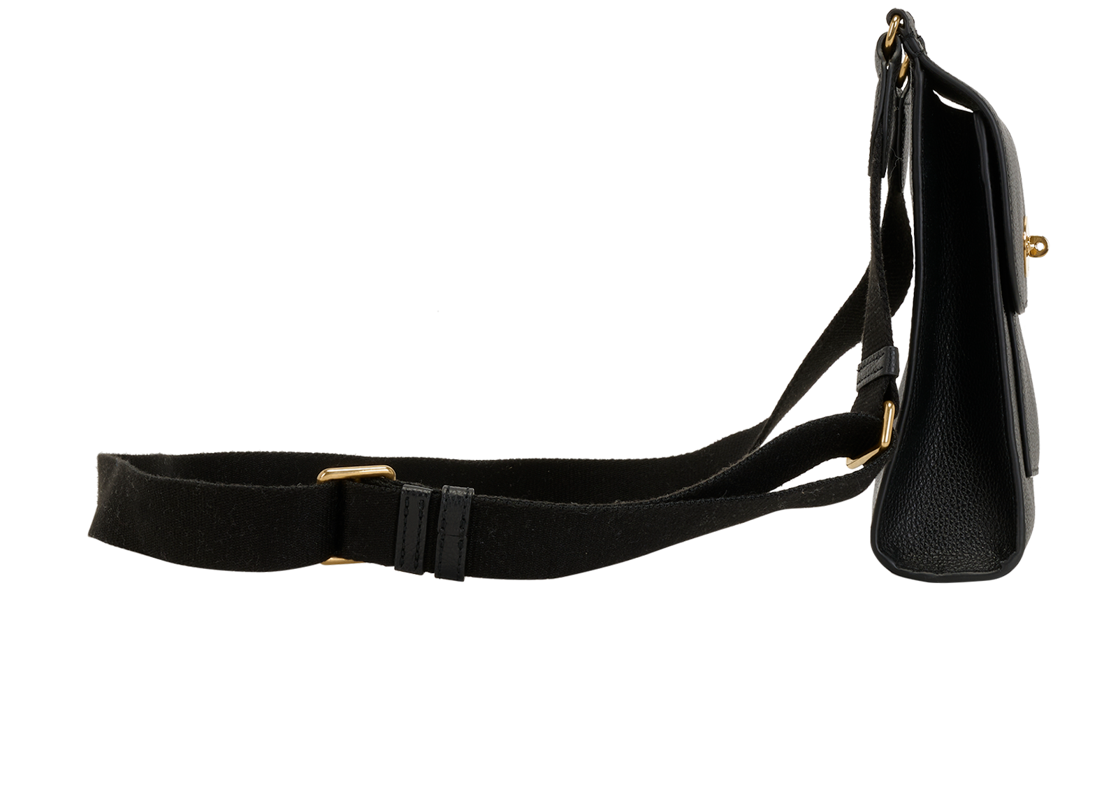 Small Antony Messenger Bag, &pound;375, Handbags, Black, Leather, Side view